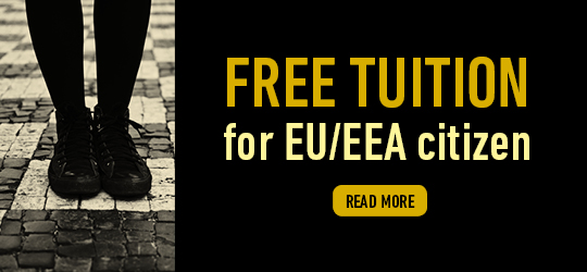 Free tuition for EU and EEA citizen. Read more here
