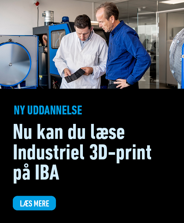 Nu kan du læse Industriel 3D-print på IBA. Læs mere.